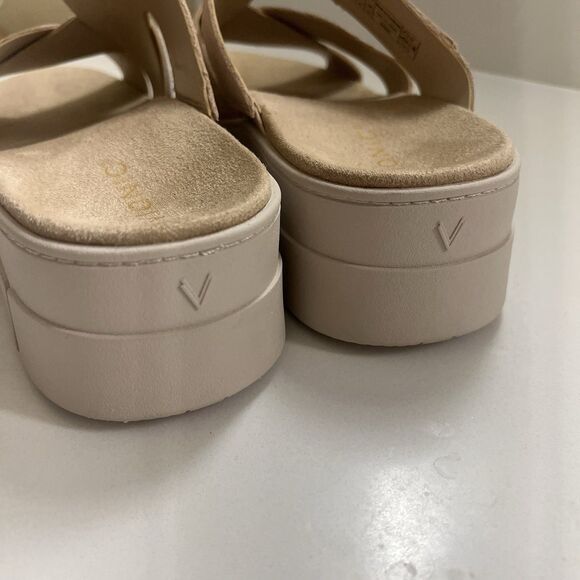 Vionic Women’s Uptown Sunset Wedge Sandal Cameo Rose Nubuck Pink 10 Wide - Picture 5 of 9